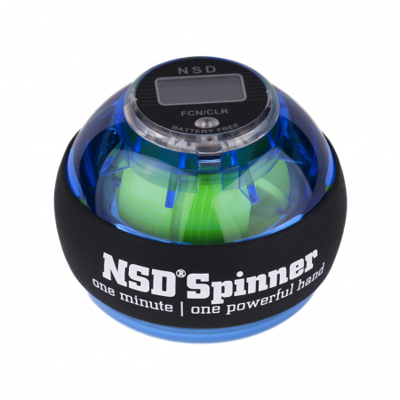 Кистевой тренажер NSD Powerball 250Hz  Blue со счетчиком 