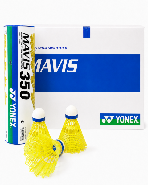 Воланы бадминтон пластиковые Yonex MAVIS 350 MIDDLE 10 туб (6/упак)