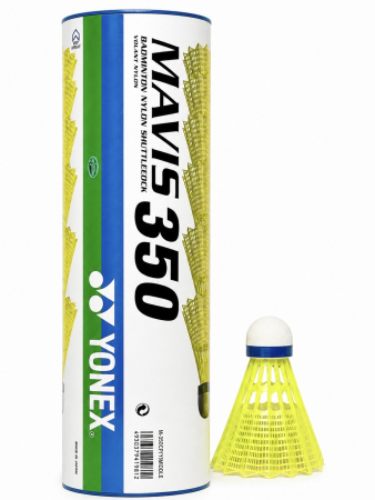 Воланы бадминтон пластиковые Yonex MAVIS 350 MIDDLE (6/упак)