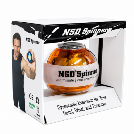 Кистевые тренажеры NSD Powerball 250Hz Amber с подсветкой и счетчиком